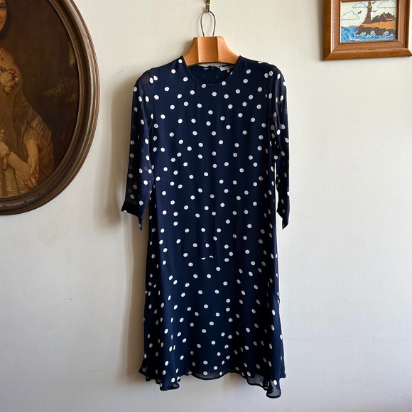 GANNI Marceau Georgette Polka Dot Dress | Size 38 (US 6) - Picture 5 of 13